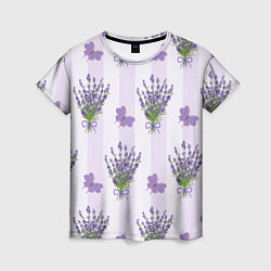Женская футболка Лавандовые бабочки