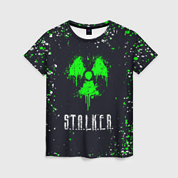 Женская футболка Stalker сталкер брызги