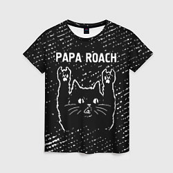 Женская футболка Papa Roach Rock Cat