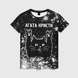 Женская футболка Агата Кристи Rock Cat FS