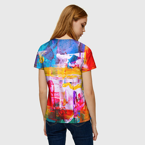 Женская футболка Импрессионизм Лето Абстракция Impressionism Summer / 3D-принт – фото 4