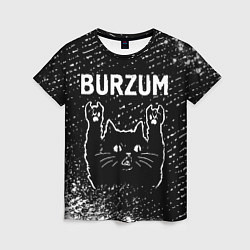 Женская футболка Burzum Rock Cat