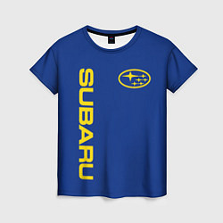 Женская футболка SUBARU-СУБАРУ Классические цвета