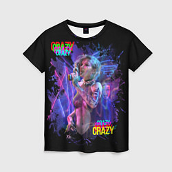 Женская футболка Crazy Neon girl