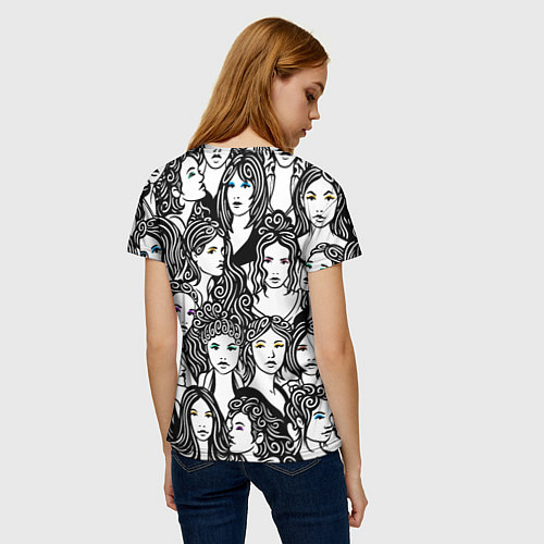 Женская футболка 26 девушек / 3D-принт – фото 4