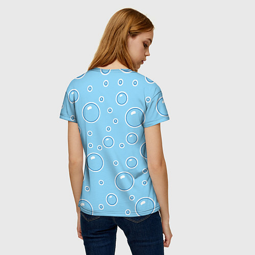 Женская футболка В пузырях / 3D-принт – фото 4