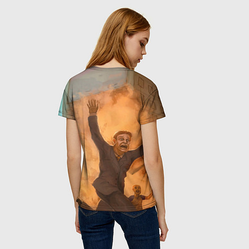 Женская футболка Огнедышащий Котярыч / 3D-принт – фото 4
