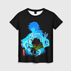 Женская футболка Томиока Гию Клинок рассекающий демонов