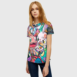 Футболка женская Веселые однокласники, цвет: 3D-принт — фото 2