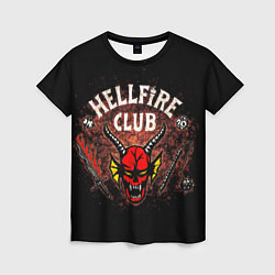 Футболка женская Hellfire club, цвет: 3D-принт