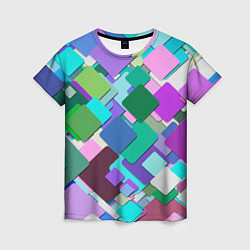 Женская футболка MULTICOLORED SQUARES