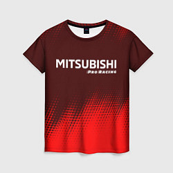 Футболка женская MITSUBISHI Pro Racing Абстракция, цвет: 3D-принт
