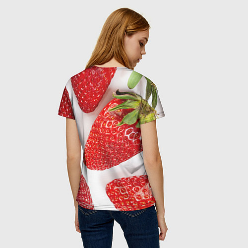 Женская футболка Strawberries / 3D-принт – фото 4
