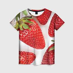 Футболка женская Strawberries, цвет: 3D-принт