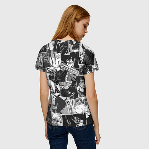Женская футболка Хэллсинг паттерн Hellsing / 3D-принт – фото 4