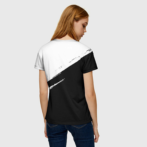 Женская футболка Juventus маленькое лого / 3D-принт – фото 4