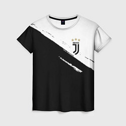 Футболка женская Juventus маленькое лого, цвет: 3D-принт