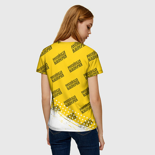 Женская футболка RUSSIAN EMPIRE Краски Паттерн / 3D-принт – фото 4