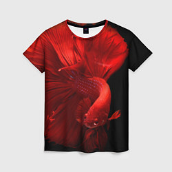 Женская футболка Бойцовская-рыбка
