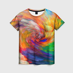 Женская футболка MULTICOLORED SWIRLS