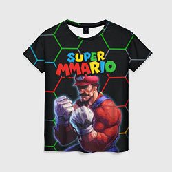 Женская футболка ММАРИО ММА Супер Марио Super Mario