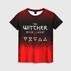 Женская футболка Witcher blood