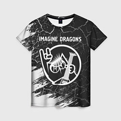 Женская футболка Imagine Dragons - КОТ - Краски