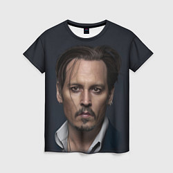 Женская футболка Джонни Депп Johnny Depp