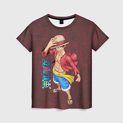 Женская футболка Луффи- One Piece или Большой куш
