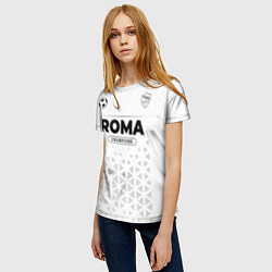 Футболка женская Roma Champions Униформа, цвет: 3D-принт — фото 2