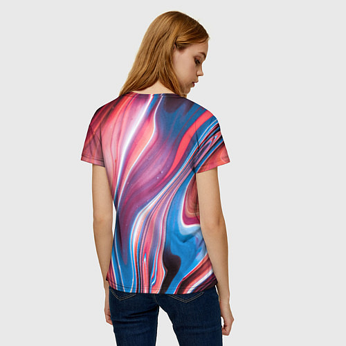 Женская футболка Colorful river / 3D-принт – фото 4