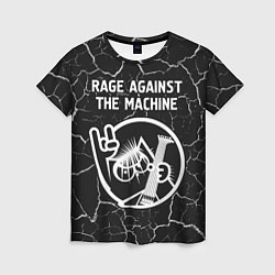 Женская футболка Rage Against The Machine КОТ Трещины