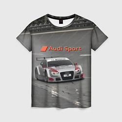 Женская футболка Audi Sport Racing Team Short Track Car Racing Авто