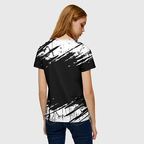 Женская футболка Chaoseum Logo Grunge / 3D-принт – фото 4