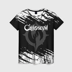 Женская футболка Chaoseum Logo Grunge