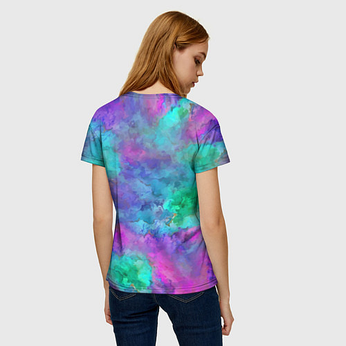 Женская футболка Красочный летний паттерн / 3D-принт – фото 4