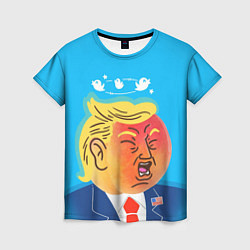Женская футболка Дональд Трамп и Твиттер