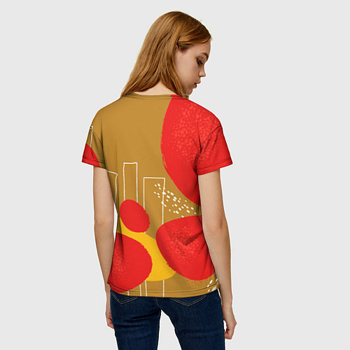 Женская футболка Веселый Пикачу с крестиком / 3D-принт – фото 4