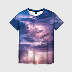 Женская футболка Stormy sky