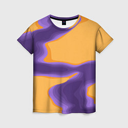 Футболка женская Фиолетовая река, цвет: 3D-принт
