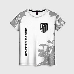 Футболка женская Atletico Madrid Sport на темном фоне, цвет: 3D-принт