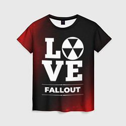 Женская футболка Fallout Love Классика