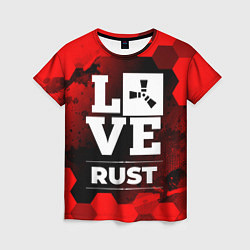 Женская футболка Rust Love Классика