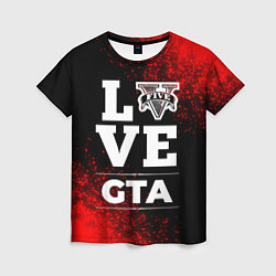 Женская футболка GTA Love Классика
