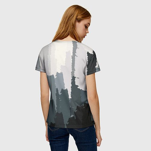 Женская футболка Мрачный город / 3D-принт – фото 4