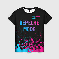 Женская футболка Depeche Mode Neon Gradient