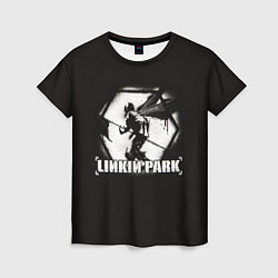 Футболка женская Linkin Park рисунок баллончиком, цвет: 3D-принт
