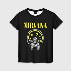 Женская футболка NIRVANA логотип и исполнители