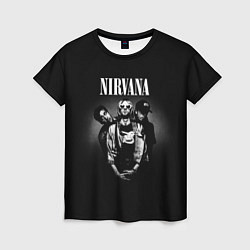 Женская футболка Nirvana рок-группа