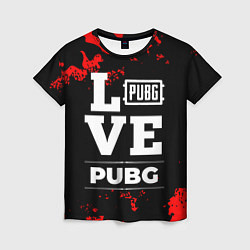 Женская футболка PUBG Love Классика